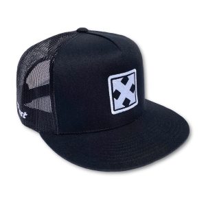 H-Street Mark Logo Trucker Cap - Black with White