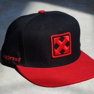 H-Street Mark Logo Ball Cap - Black with Red