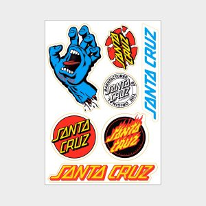 Santa Cruz Screaming Hand Multi Sticker Sheet (A5)
