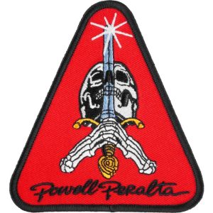 Powell Peralta Skull & Sword 4" Patch - Red