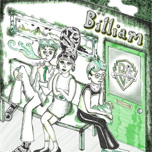 Billiam - The Letter W & the Numeral B - Hand Lathed Black 7"